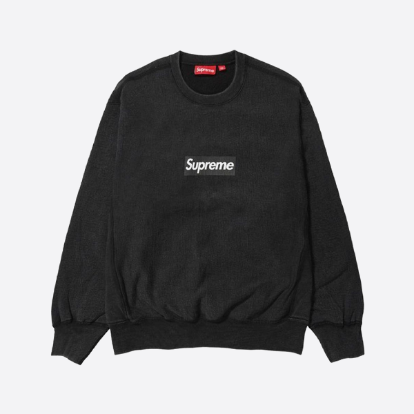 슈프림 크랙 박스 프린트 워싱 크루넥 스웨트셔츠