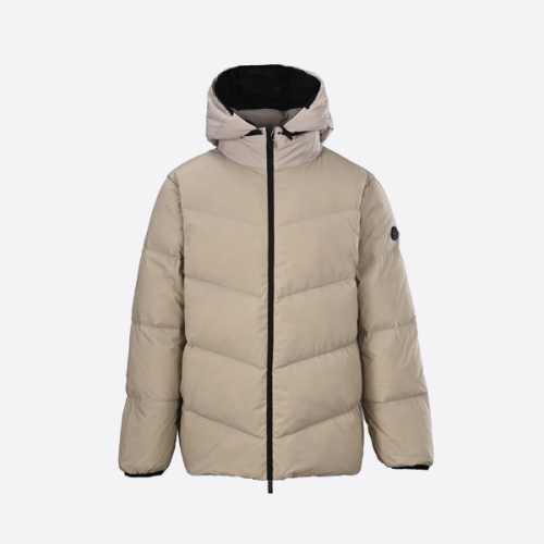 몽클레어 후드 탈착식 다운 재킷 (오프화이트)