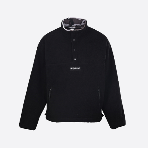 슈프림 × 폴라텍® 리버서블 램 플리스 하프집업 풀오버 재킷