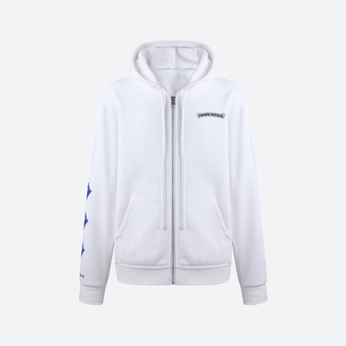 크롬하츠와 롤링스톤즈의 콜라보레이션 지퍼 후드 재킷