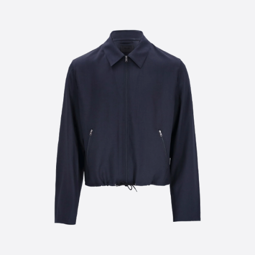 프라다 삼각형 로고 지퍼업 재킷