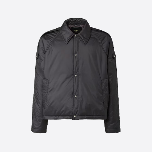 펜디 라펠 메탈릭 코튼 코트