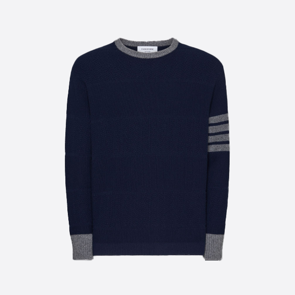 톰 브라운 청키 니트 크루넥 스웨터