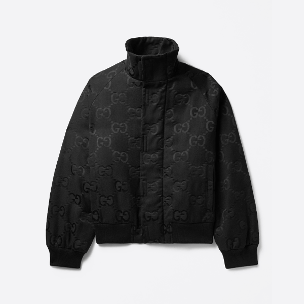 구찌 캔버스 스탠드 칼라 퀼팅 재킷