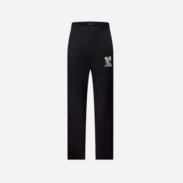 루이비통 모노그램 플로럴 자수 패치워크 팬츠