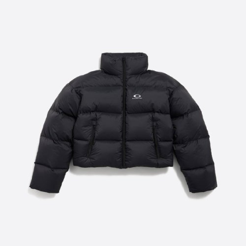 발렌시아가 스키 컬렉션 라운드 로고 자수 패딩 재킷