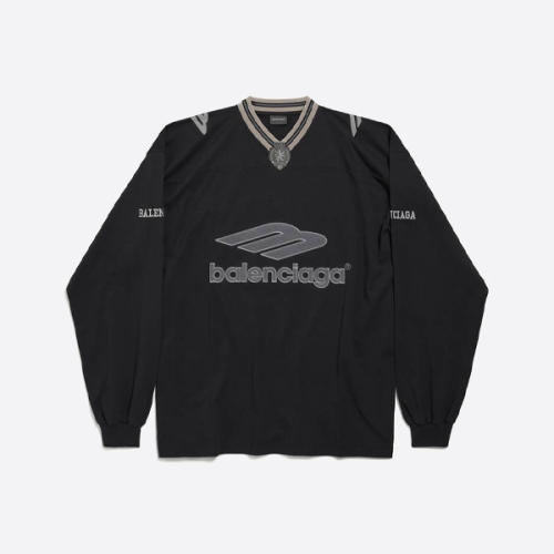 발렌시아가 3B 풋볼 시리즈 스포츠 티셔츠 (블랙)