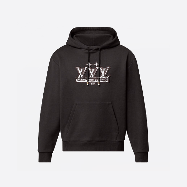 루이비통 진주 로고 후드티