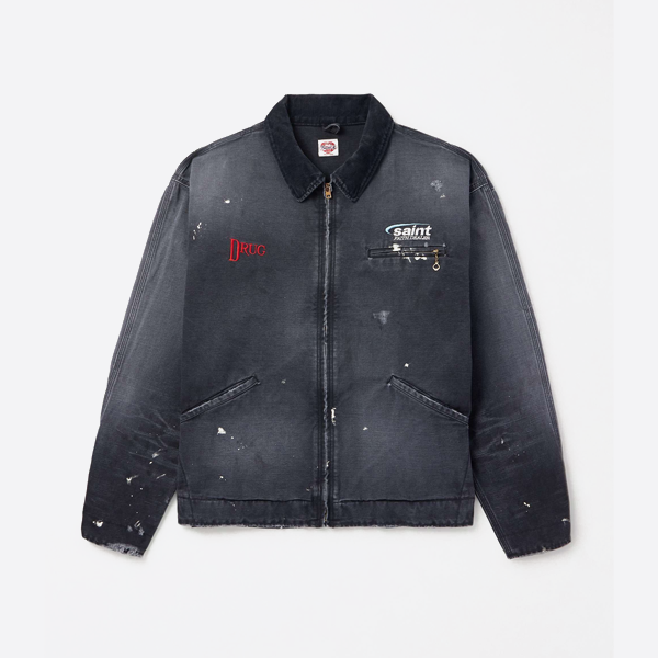 세인트 마이클 빈티지 스타일 작업 재킷