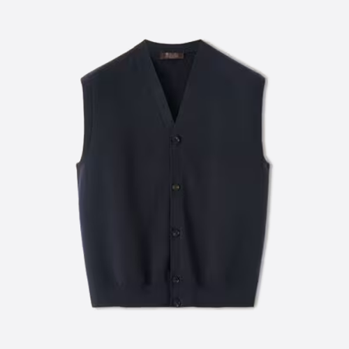 로로피아나 캐시미어 베스트, 네이비 블루