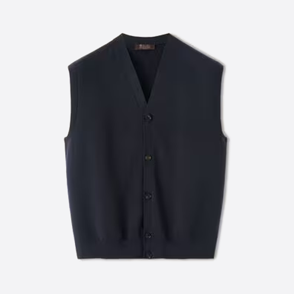 로로피아나 캐시미어 베스트, 네이비 블루