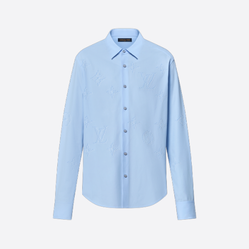 루이비통 모노그램 프린트 긴팔 셔츠