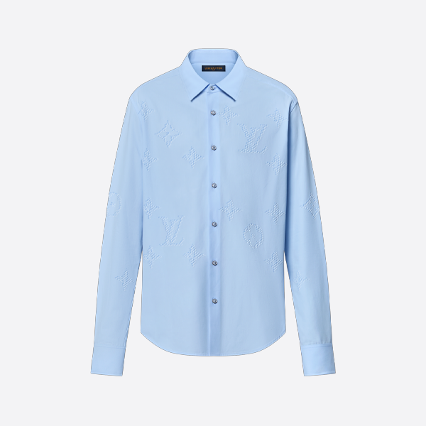 루이비통 모노그램 프린트 긴팔 셔츠