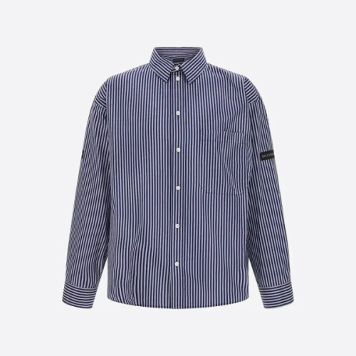 발렌시아가 소매 패치 셔츠