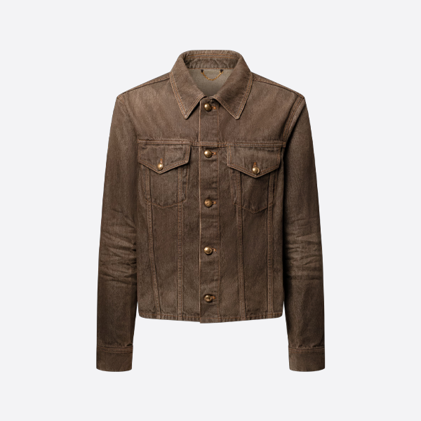 루이비통 데님 재킷 (황동 단추 장식)