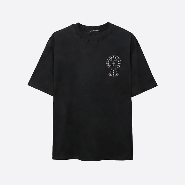 크롬하츠 반팔 블랙 셔츠