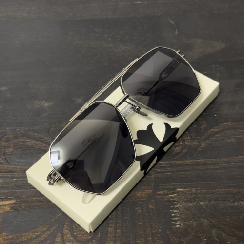 크롬하츠 925 스털링 실버 라지 스퀘어 선글라스