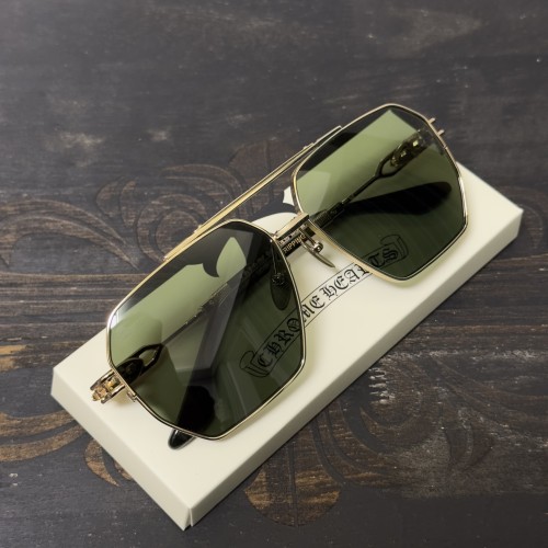 크롬하츠 925 스털링 실버 라지 스퀘어 선글라스 