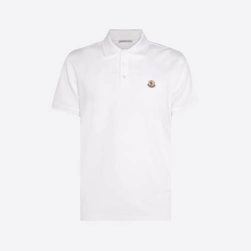 몽클레르 클래식 반팔 폴로 셔츠, 화이트
