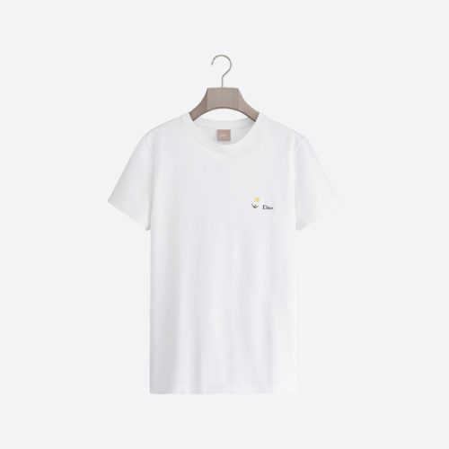 디올 데이지 자수 라운드넥